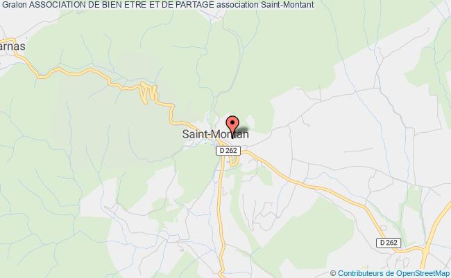 plan association Association De Bien Etre Et De Partage Saint-Montan
