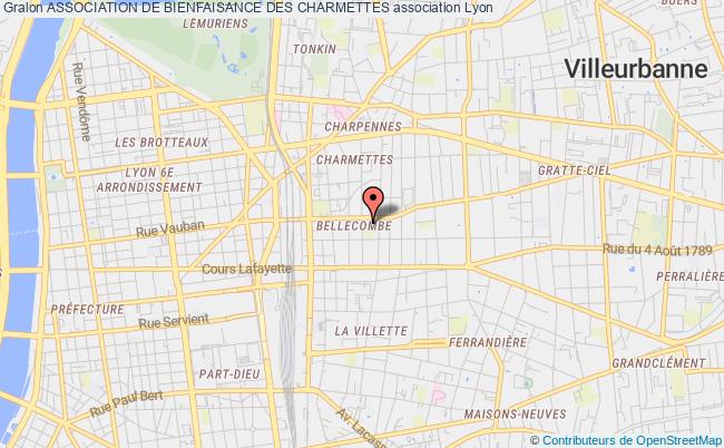 plan association Association De Bienfaisance Des Charmettes Lyon 6e Arrondissement