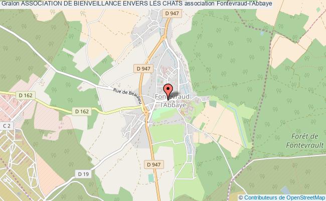 plan association Association De Bienveillance Envers Les Chats Fontevraud-l'Abbaye