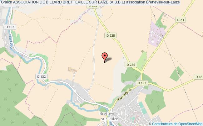 plan association Association De Billard Bretteville Sur Laize (a.b.b.l) Bretteville-sur-Laize