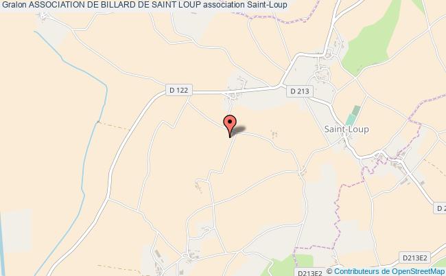 plan association Association De Billard De Saint Loup Saint-Loup