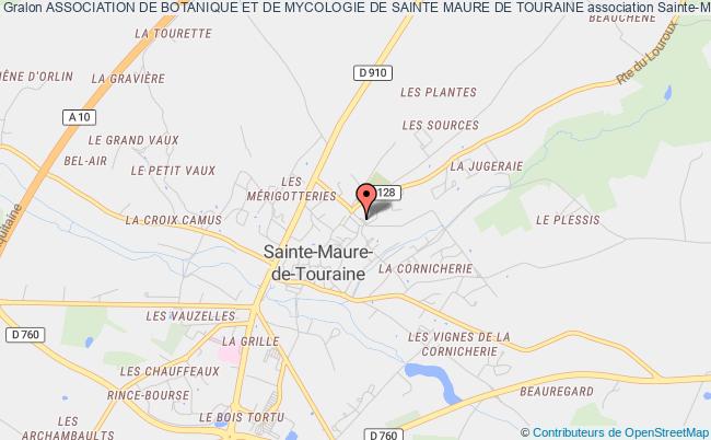 plan association Association De Botanique Et De Mycologie De Sainte Maure De Touraine Sainte-Maure-de-Touraine