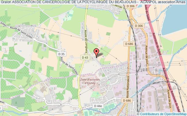 plan association Association De Cancerologie De La Polyclinique Du Beaujolais -  Acanpol Arnas
