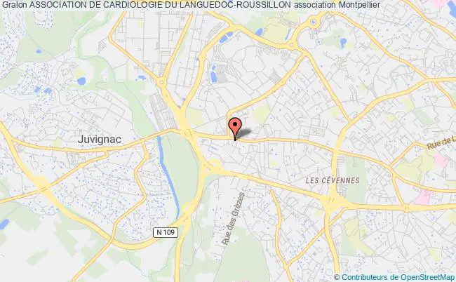 plan association Association De Cardiologie Du Languedoc-roussillon Montpellier