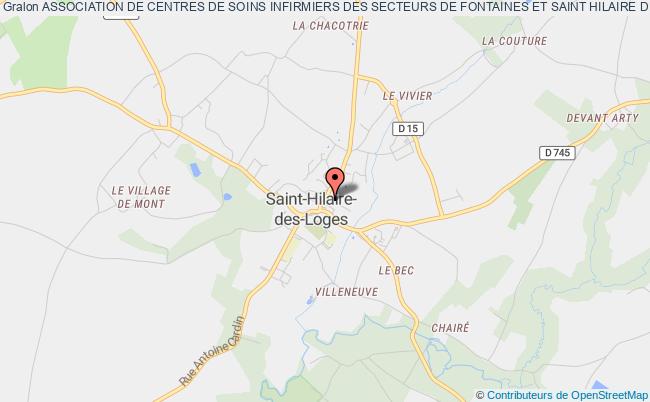 plan association Association De Centres De Soins Infirmiers Des Secteurs De Fontaines Et Saint Hilaire Des Loges Saint-Hilaire-des-Loges