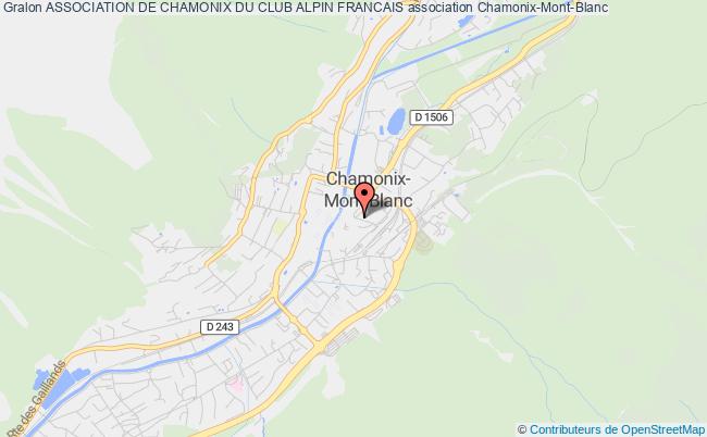 plan association Association De Chamonix Du Club Alpin Francais Chamonix-Mont-Blanc