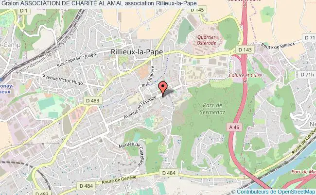 plan association Association De CharitÉ Al Amal Rillieux-la-Pape