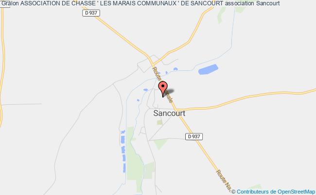 plan association Association De Chasse ' Les Marais Communaux ' De Sancourt Sancourt