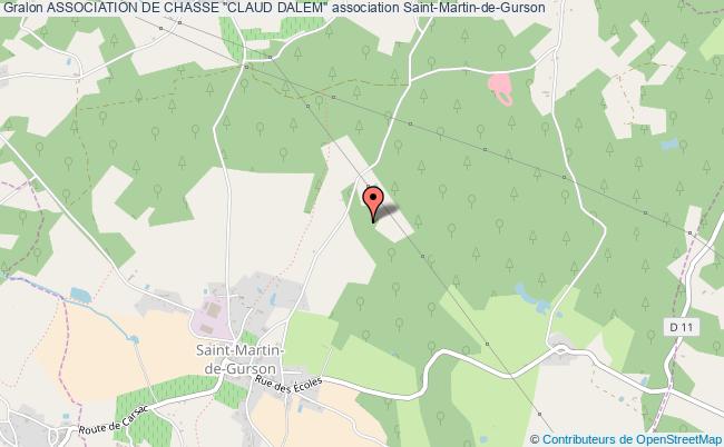 plan association Association De Chasse "claud Dalem" Saint-Martin-de-Gurson