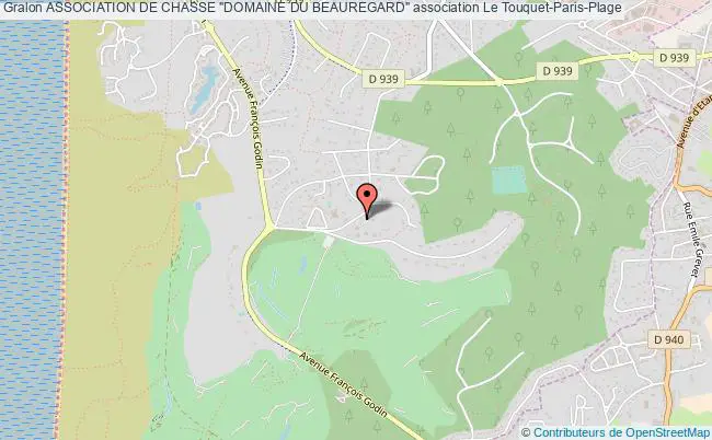 plan association Association De Chasse "domaine Du Beauregard" Le    Touquet-Paris-Plage