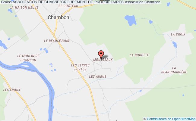 plan association Association De Chasse 'groupement De Proprietaires' Chambon