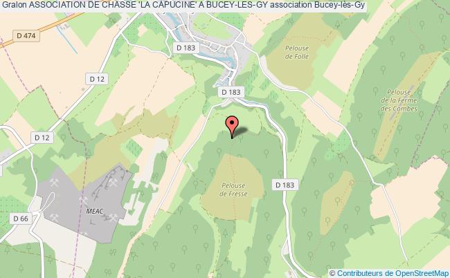 plan association Association De Chasse 'la Capucine' A Bucey-les-gy Bucey-lès-Gy