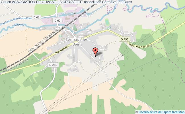 plan association Association De Chasse 'la Croisette' Sermaize-les-Bains