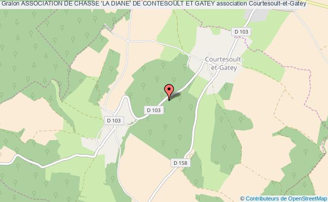 plan association Association De Chasse 'la Diane' De Contesoult Et Gatey Courtesoult-et-Gatey