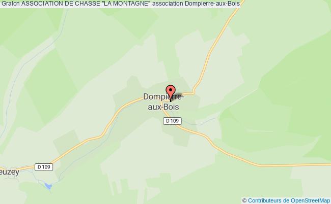 plan association Association De Chasse "la Montagne" Dompierre-aux-Bois