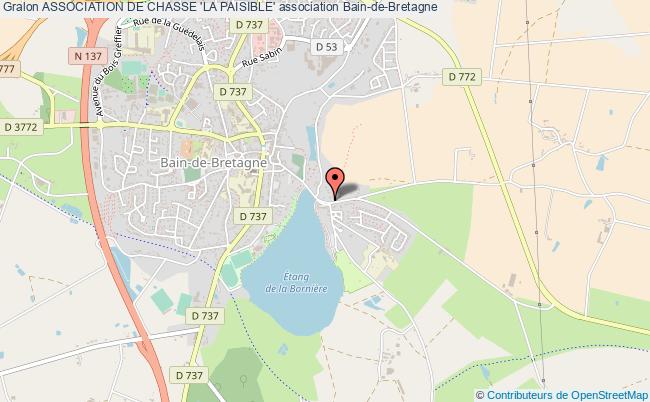 plan association Association De Chasse 'la Paisible' Bain-de-Bretagne