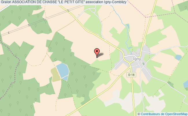 plan association Association De Chasse "le Petit GÎte" Igny-Comblizy