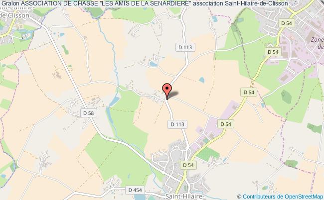 plan association Association De Chasse "les Amis De La Senardiere" Saint-Hilaire-de-Clisson