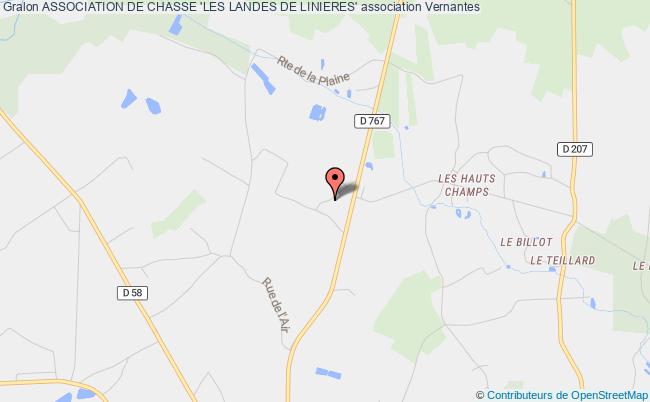 plan association Association De Chasse 'les Landes De Linieres' Vernantes