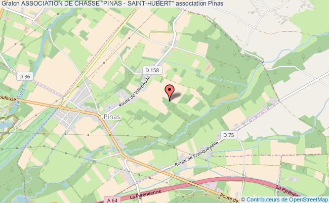 plan association Association De Chasse "pinas - Saint-hubert" Pinas