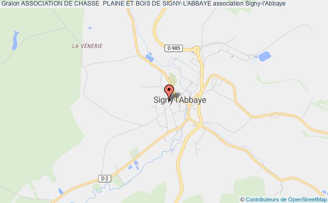 plan association Association De Chasse  Plaine Et Bois De Signy-l'abbaye Signy-l'Abbaye