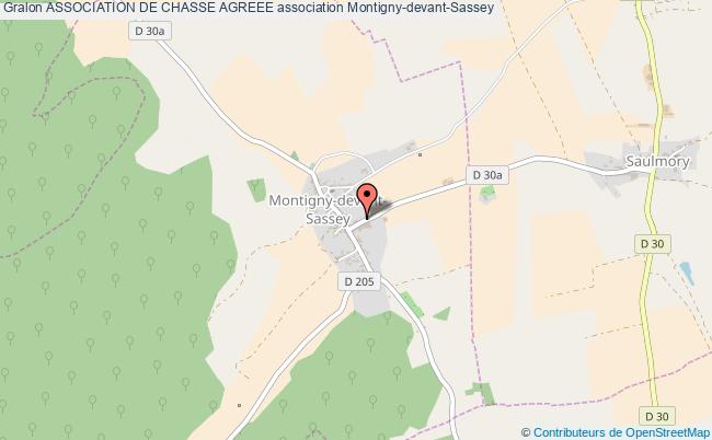 plan association Association De Chasse Agreee Montigny-devant-Sassey