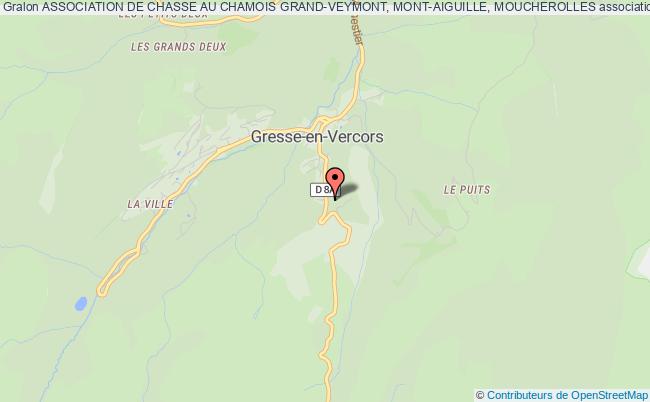 plan association Association De Chasse Au Chamois Grand-veymont, Mont-aiguille, Moucherolles Gresse-en-Vercors
