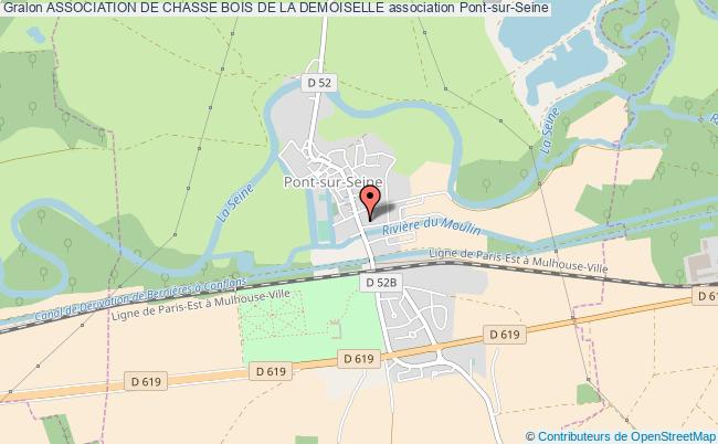 plan association Association De Chasse Bois De La Demoiselle Pont-sur-Seine