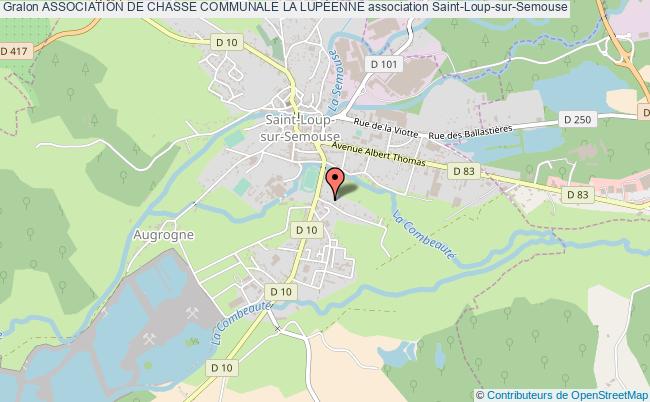 plan association Association De Chasse Communale La LupÉenne Saint-Loup-sur-Semouse