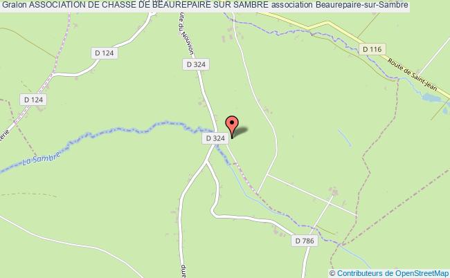 plan association Association De Chasse De Beaurepaire Sur Sambre Beaurepaire-sur-Sambre