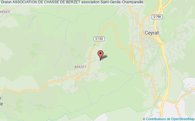 plan association Association De Chasse De Berzet Saint-Genès-Champanelle