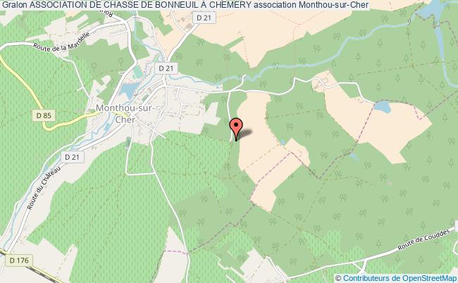 plan association Association De Chasse De Bonneuil À Chemery Monthou-sur-Cher