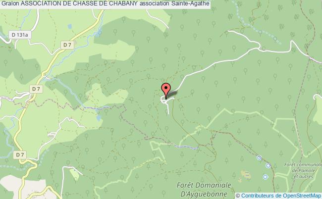 plan association Association De Chasse De Chabany Sainte-Agathe