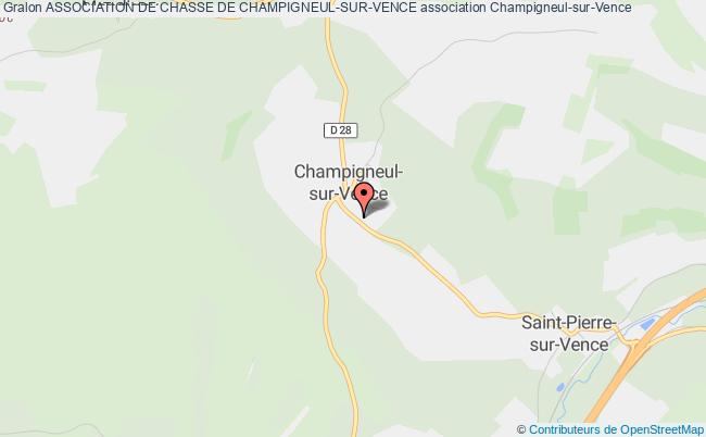 plan association Association De Chasse De Champigneul-sur-vence Champigneul-sur-Vence