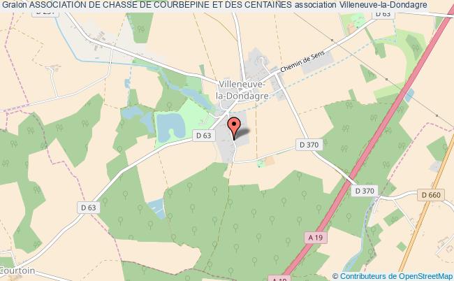 plan association Association De Chasse De Courbepine Et Des Centaines Villeneuve-la-Dondagre