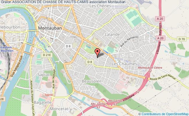 plan association Association De Chasse De Hauts-camis Montauban