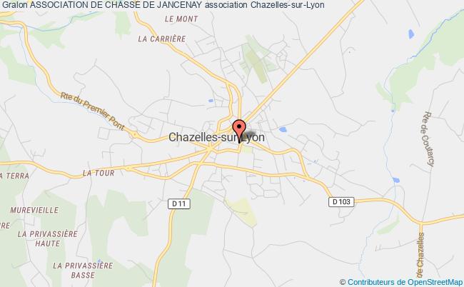 plan association Association De Chasse De Jancenay Chazelles-sur-Lyon