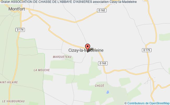 plan association Association De Chasse De L'abbaye D'asnieres Cizay-la-Madeleine