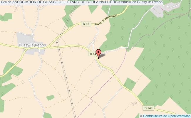 plan association Association De Chasse De L'etang De Boulainvilliers Bussy-le-Repos