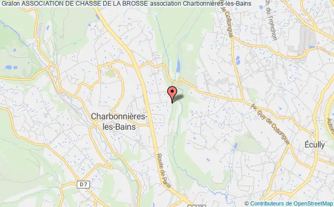 plan association Association De Chasse De La Brosse Charbonnières-les-Bains