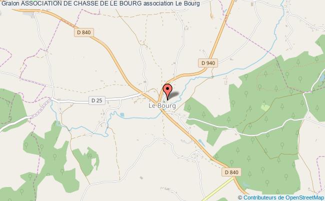 plan association Association De Chasse De Le Bourg Le    Bourg