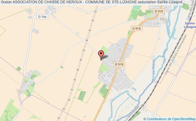 plan association Association De Chasse De Neroux - Commune De Ste-lizaigne Sainte-Lizaigne