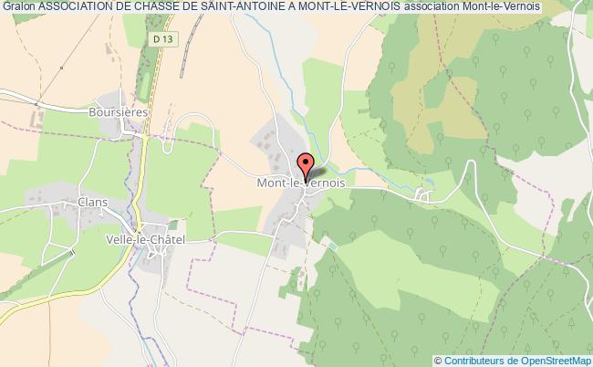 plan association Association De Chasse De Saint-antoine A Mont-le-vernois Mont-le-Vernois