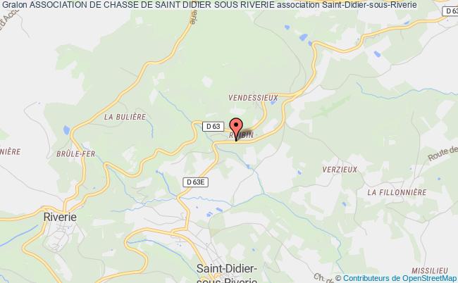 plan association Association De Chasse De Saint Didier Sous Riverie Saint-Didier-sous-Riverie