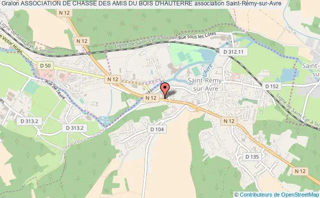 plan association Association De Chasse Des Amis Du Bois D'hauterre Saint-Rémy-sur-Avre