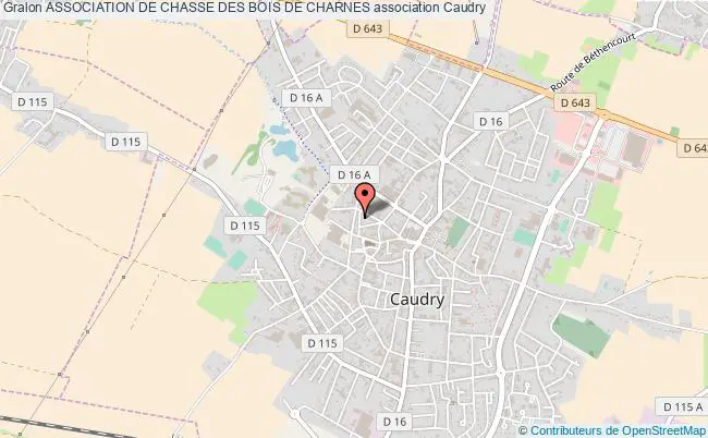 plan association Association De Chasse Des Bois De Charnes Caudry