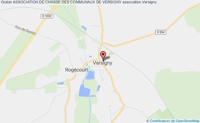 plan association Association De Chasse Des Communaux De Versigny Versigny