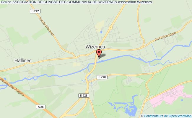 plan association Association De Chasse Des Communaux De Wizernes Wizernes