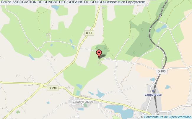 plan association Association De Chasse Des Copains Du Coucou Lapeyrouse