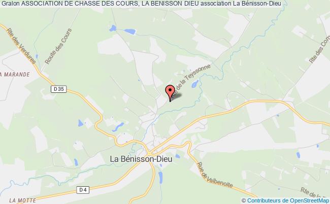 ASSOCIATION DE CHASSE DES COURS, LA BENISSON DIEU